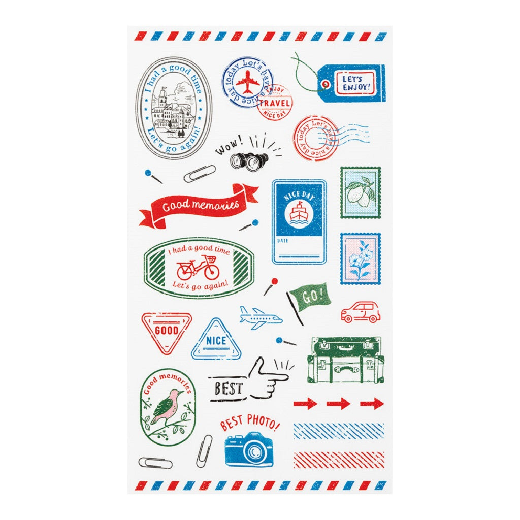 Travel Stamps Stickers