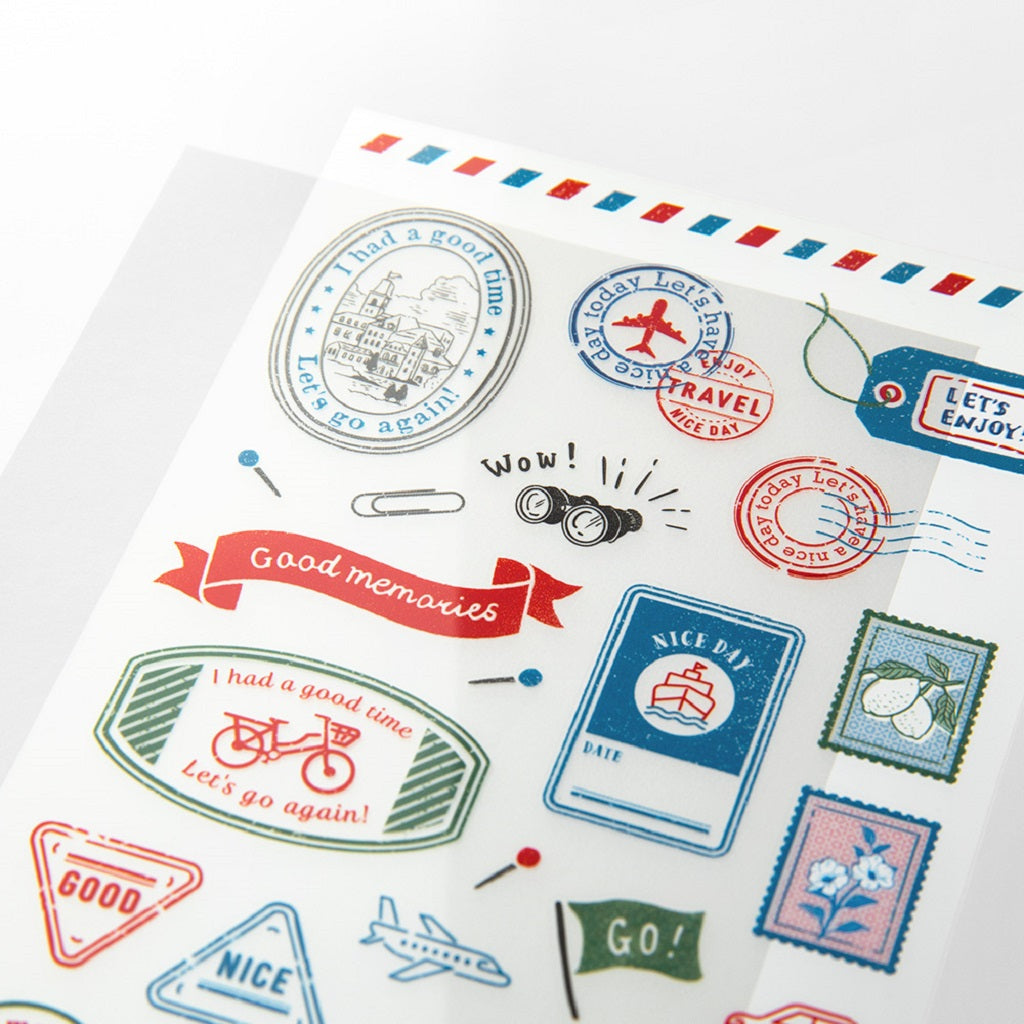 Travel Stamps Stickers