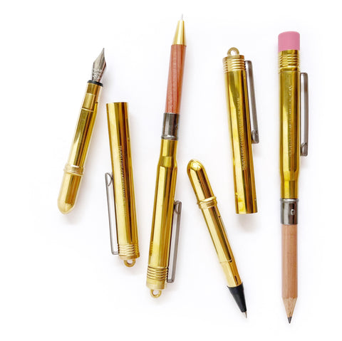 Pocket Brass Ballpoint Pen – The Paper Company India