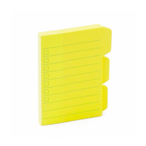 Yellow Checklist Sticky Tabs – The Paper Company India