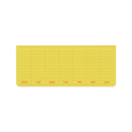 Yellow Weekly Sticky Pad