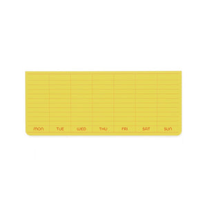 Yellow Weekly Sticky Pad