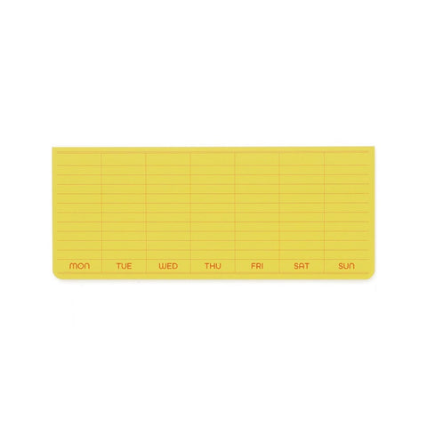 Yellow Weekly Sticky Pad – The Paper Company India