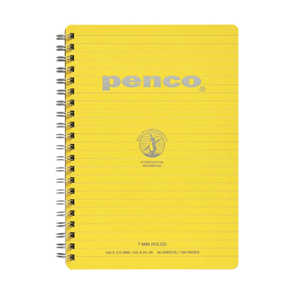 Yellow Wirebound Notebook