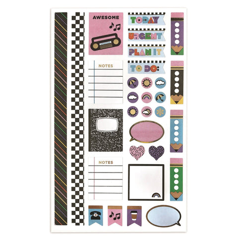 90's Throwback Planner Stickers