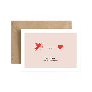 Be Mine From A Distance Card