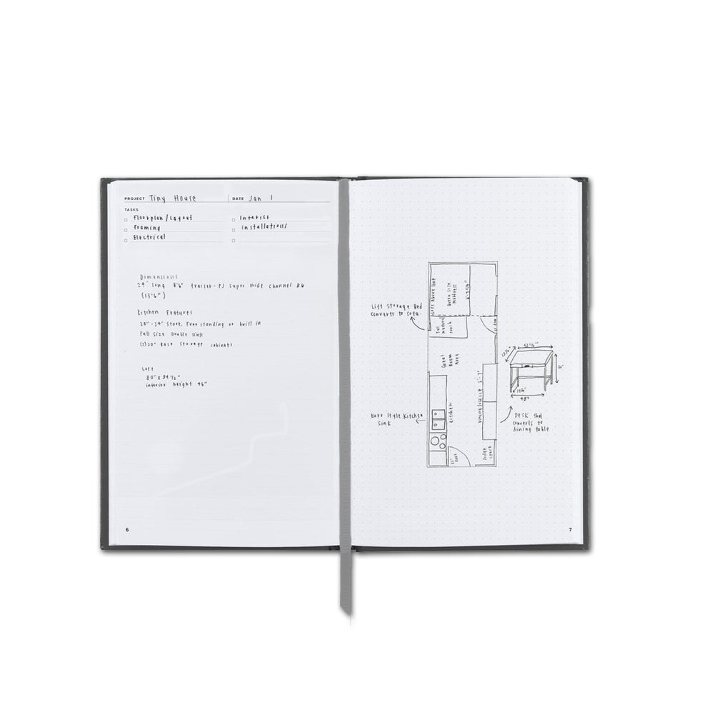 Charcoal Grey Project Book – The Paper Company India