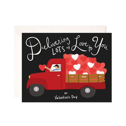 Delivering Love Valentine Card