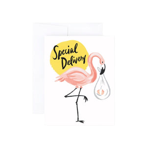 Flamingo Special Delivery Card