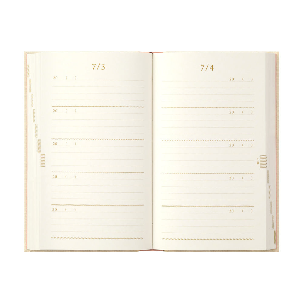 Floral Embroidered Five Year Journal