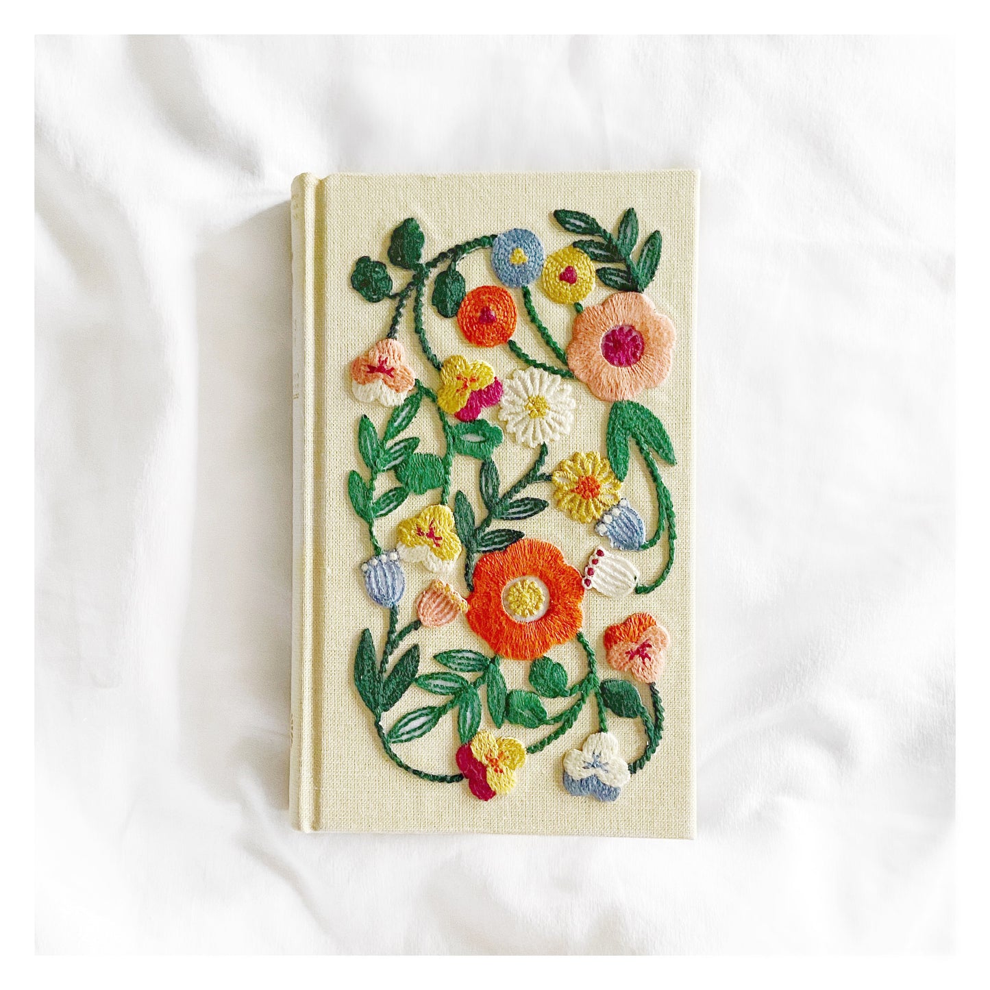 Floral Embroidered Five Year Journal