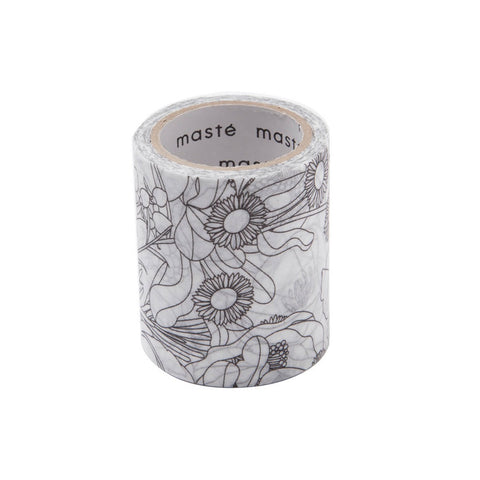 Flower Colouring Paper Tape