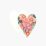 Heart Blooms Valentine Card