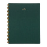 Hunter Green Linen Notebook