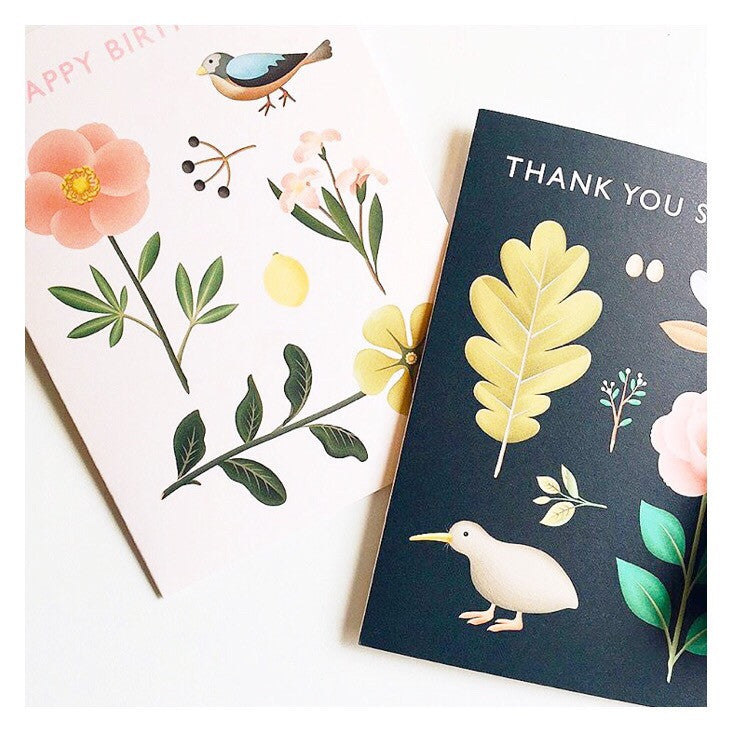 Kiwi Botanical Thank You Card