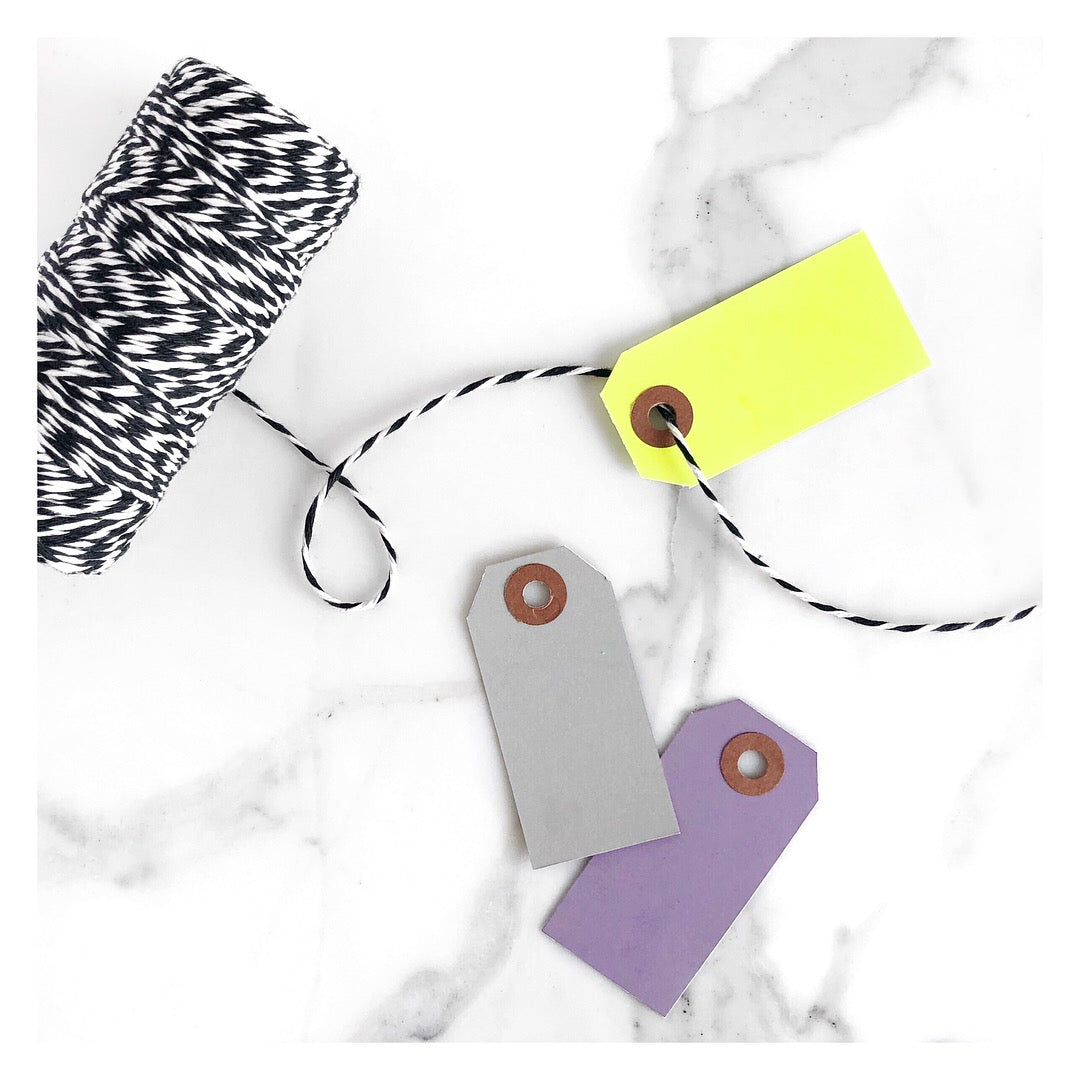 Yellow & Violet Gift Tag Set