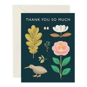 Kiwi Botanical Thank You Card