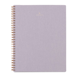Lavender Grey Linen Notebook