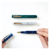 Green Marbled Pocket Fountain Pen