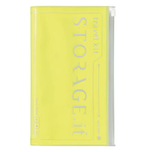 Neon Yellow Storage Travel Wallet