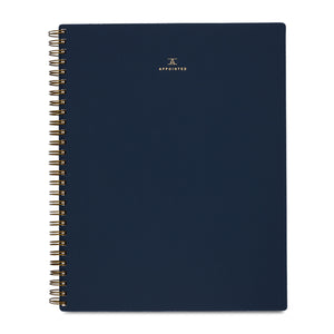 Oxford Blue Linen Notebook