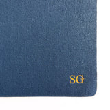 Oxford Blue Linen Notebook