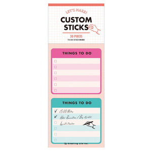 Pink & Turquoise Things To Do Sticky Notes