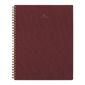 Rhubarb Linen Notebook