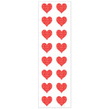 Sparkle Red Heart Stickers