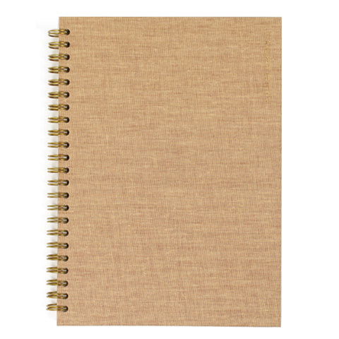 Tan Bookcloth Monthly Planner