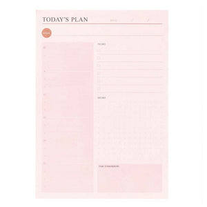 Today's Plan in Pink