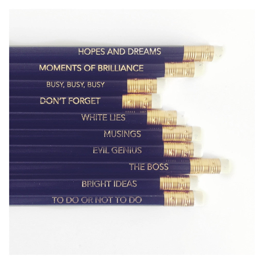 Navy Clever Pencil Set