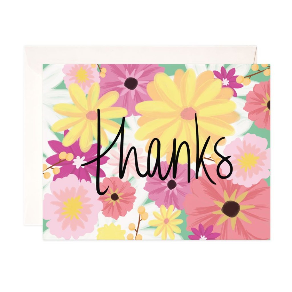 Floral Thank You Card