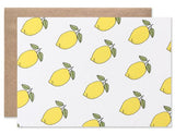 Lemon Print Stationery Set